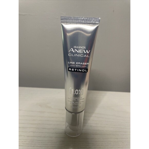 Avon Isa Knox Anew Clinical Line Eraser With 1.0% Advanced Retinol Serum 1 Oz. - Picture 2 of 2